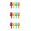 12 Pcs Beach For Kids - Colored Plastic Sand Digging Tools 4
