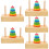 5 Sets Of Colored Stacking Rings For Toddlers 10
