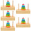 5 Sets Of Colored Stacking Rings For Toddlers 11