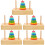 5 Sets Of Colored Stacking Rings For Toddlers 6