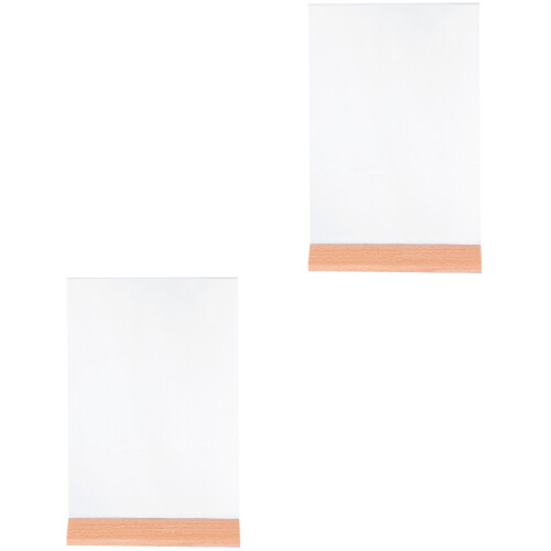 2pcs Sign Standing Sign Log Acrylic 2