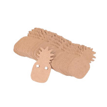 300pcs Pineapple Kraft Paper Earring Cards Holders Plain Earring Display Tags For Jewelry Showcase
