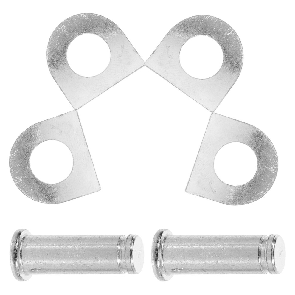 3Sets Iron Motorcycle Foot Pedal Peg Mount Screw Kit Durable Silver 3623262089575