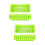 Bonsai Planters Durable Plastic Rectangular For 4pcs 9