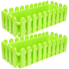 Bonsai Planters Durable Plastic Rectangular For 4pcs