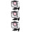 3Pcs Waterproof Camera Case Housing For Action Camera 7