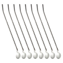2 Pieces Hot Chocolate Spoons Home Stirring Scoops Tasting Metal