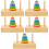 5 Sets Of Colored Stacking Rings For Toddlers 7