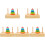 5 Sets Of Colored Stacking Rings For Toddlers 2