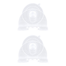 6 Pcs Men Hanger Strong Suction Cup Rack Holder(Transparent)