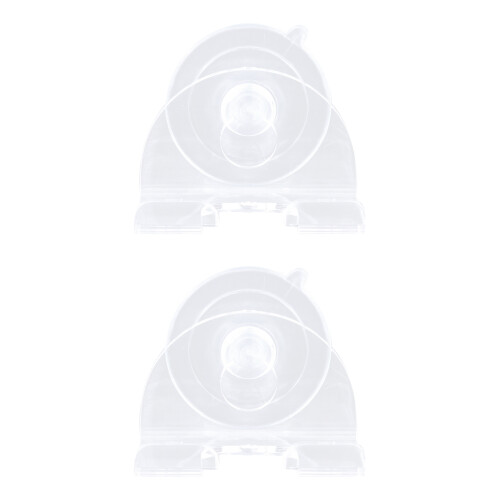 6 Pcs Men Hanger Strong Suction Cup Rack Holder(Transparent)