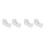 2Sets Plastic White Tape Holder Weighted Base Efficient Tape Cutter 9