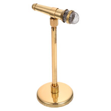 2Pcs Miniature Microphone Model Tiny Decorative Accessory