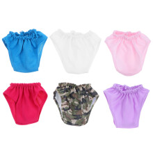 12 Pcs Baby Doll Underwear Reusable Cloth Diapers For 18 Inch Dolls