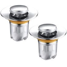 4 Pcs Strainer Basin Press-Type Plug Bathroom Deodorant Anti-Clogging