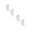 2Sets Plastic White Tape Holder Weighted Base Efficient Tape Cutter 7