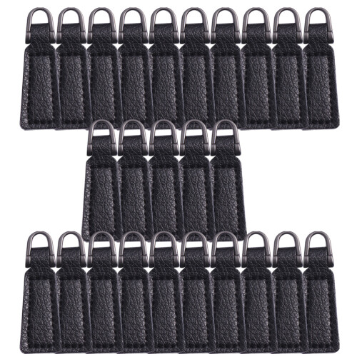 50 Pcs Pu Pull Handle Pu Zipper Replacement Parts