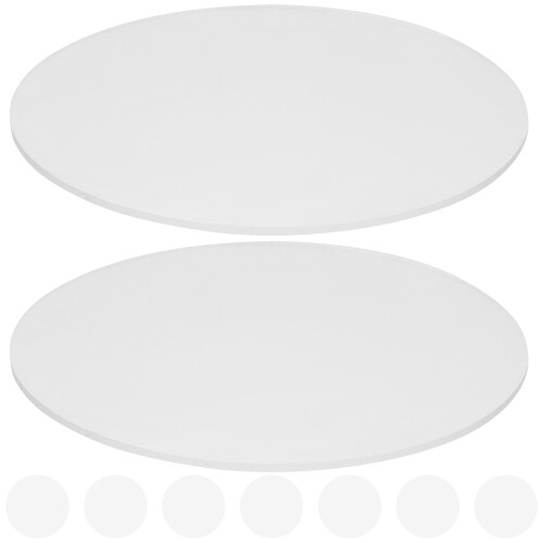10Pcs Transparent Acrylic Round Discs for Crafting Durable Clear Pads