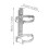 6 Pcs Heavy Duty Iron Fire Extinguisher Wall Bracket For 2kg 2