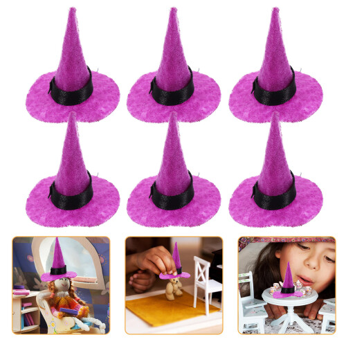 30 Pcs Halloween Felt Witch Hats Decorative Hat