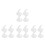 16 Pcs Replacement Plastic Mouthpiece For Insulated Bottles Sippy Cups 10