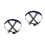 2Pcs Adjustable Black Plastic Hard Hat Accessories for Industrial Use 9