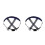 2Pcs Adjustable Black Plastic Hard Hat Accessories for Industrial Use 3