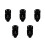 5Pcs Compact Black Iron Locking Latch for Jewelry Box Suitcase Hasp 8