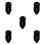 5Pcs Compact Black Iron Locking Latch for Jewelry Box Suitcase Hasp 9