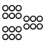 18Pcs Rubber Wire Grommets Black Cable Hole Covers Durable Non-Slip 6