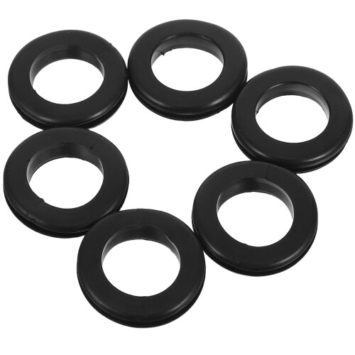 18Pcs Rubber Wire Grommets Black Cable Hole Covers Durable Non-Slip 2