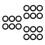 18Pcs Rubber Wire Grommets Black Cable Hole Covers Durable Non-Slip 10