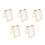5Pcs Handmade Wooden Paper Craft Frames with Durable Mesh Filter 2