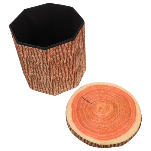 3Pcs Foldable Storage Stools with Lid Kid Stool Multi-Purpose Home Use 2