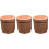 3Pcs Foldable Storage Stools with Lid Kid Stool Multi-Purpose Home Use 6