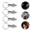 8Pcs Stainless Steel Indexing Pins Pull Ring Knob Plungers Machine 8