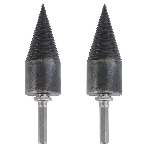 2 Pieces Drill Bit For Splitting Logs Wood Tools Chopper Splitter 1