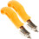 2Pcs Upholstery Staple Puller Tool Heavy Duty Carbon Steel Yellow Grip 1