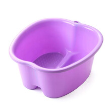 Large Plastic Foot Spa Basin with Deep Soaking Comfort and Raised Sole Massage, 6 Colors