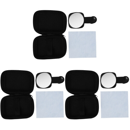 3Pcs Phone Rear Camera Mirror Clip ABS Small Mirror for Streaming 2