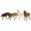 12Pcs High Grade Plastic Wolf Model Set for Kids Education and Play 1