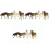 12Pcs High Grade Plastic Wolf Model Set for Kids Education and Play 3