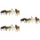 12Pcs High Grade Plastic Wolf Model Set for Kids Education and Play 7