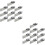 20 Pcs Corner Code Stainless Steel Heavy Shelf 6