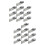 20 Pcs Corner Code Stainless Steel Heavy Shelf 7