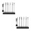 2 Sets Model Painting Stand Base Holder With Bendable Clips And Brush 9