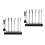 2 Sets Model Painting Stand Base Holder With Bendable Clips And Brush 4