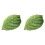 2Pcs Green Leaf Pillow Plush Cotton Decorative Sofa Nap Pillow 4