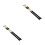 4Pcs Lightweight Black Bamboo Drumsticks Durable Wooden Drum Brushes 8