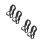 4 Pcs Double Shoulder Ski And Snowboard Straps Portable Fixing Straps 9